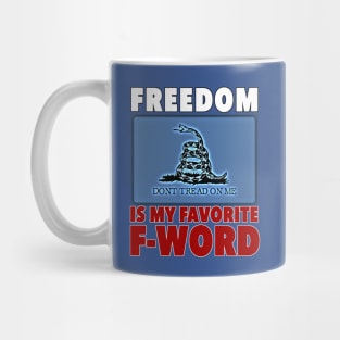 Favorite F-Word (Red, White, & Blue Design) Mug